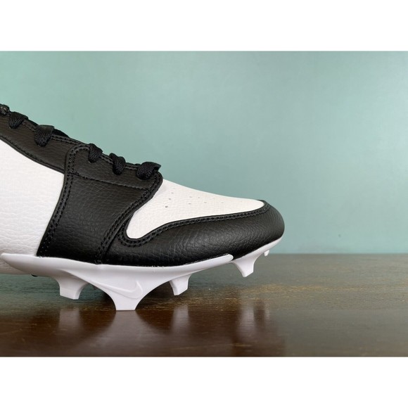 Jordan 1 Low TD "Panda" White/Black Football Cleats Men's Size 13 FJ6245-100 - Picture 5 of 11